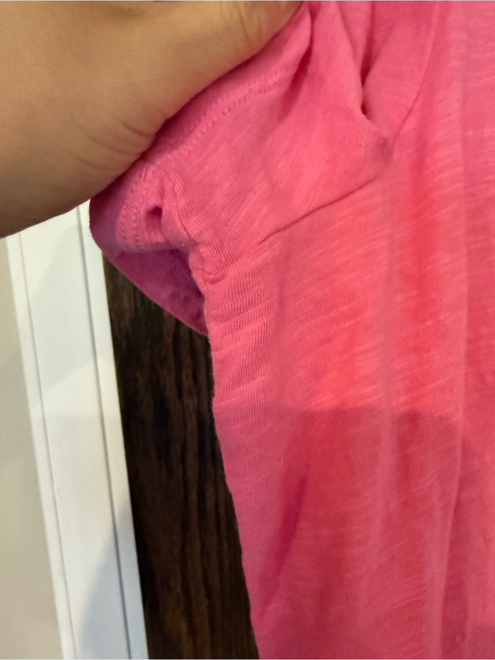 Boden Hot Pink Short Sleeve Cotton Crewneck Tee Large - Picture 4 of 8